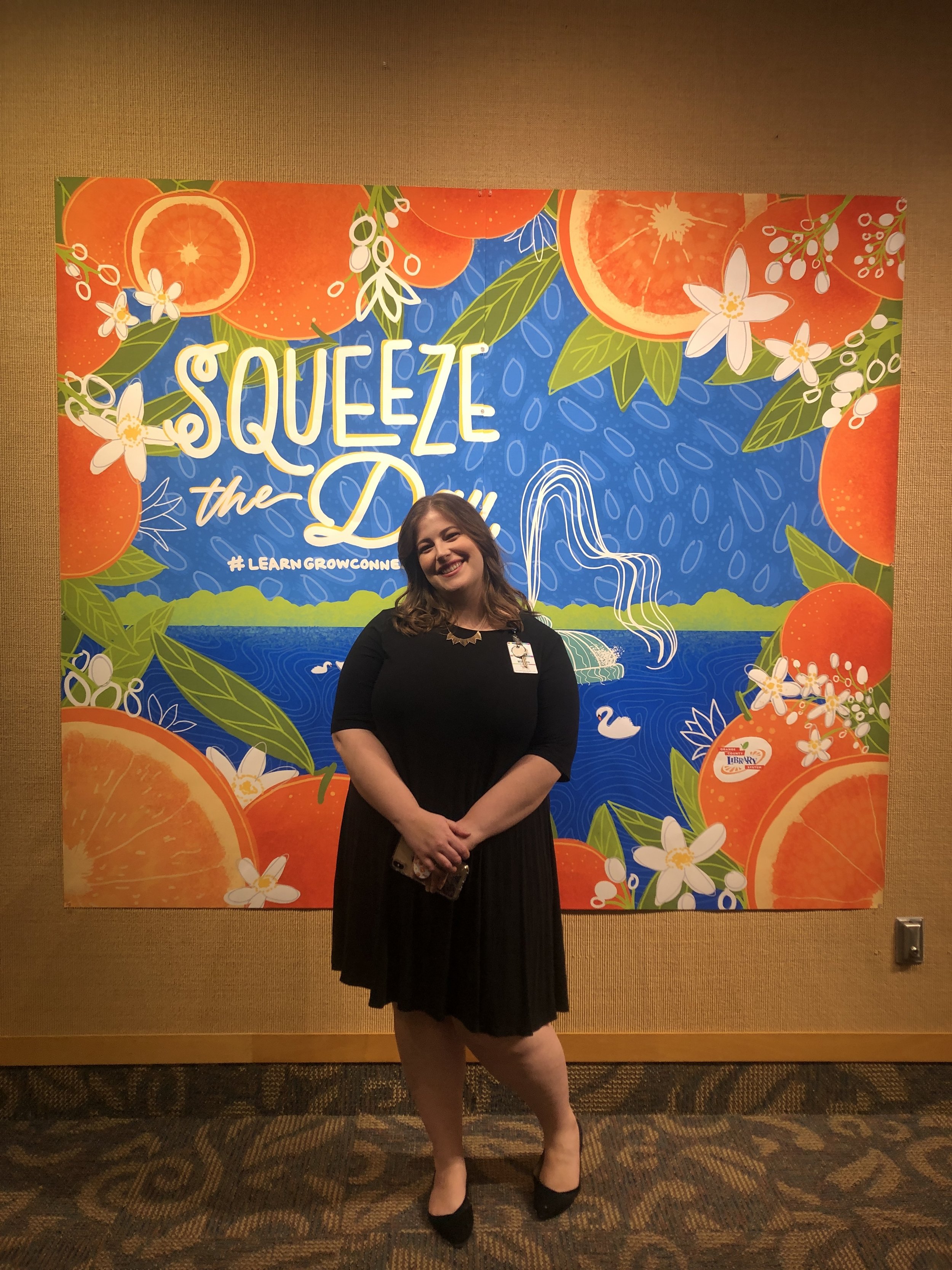My coworker Kelly Williams and her exceptional mural