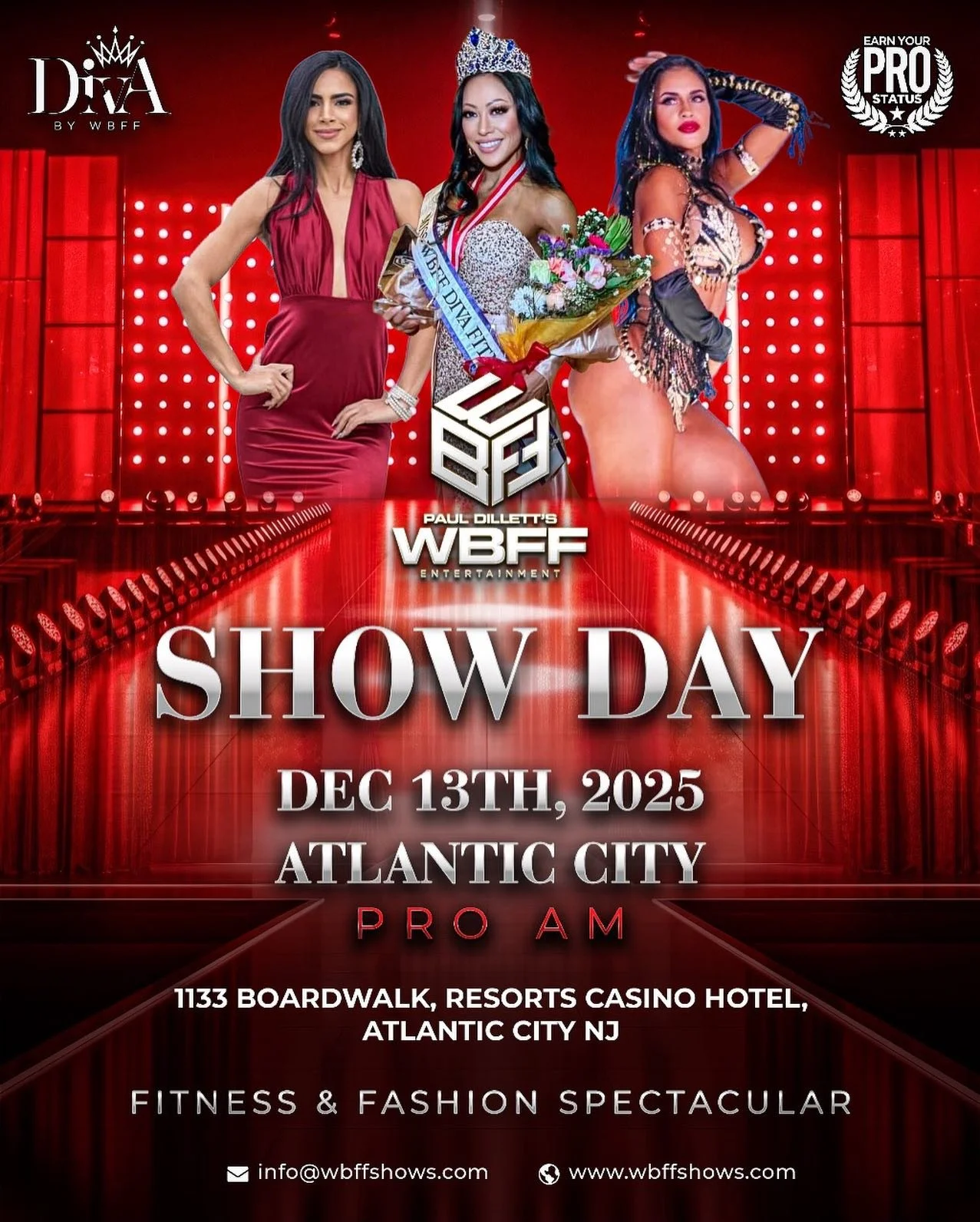 Show Day ! Time to Shine ! Ladies  and Gentleman Bring on Atlantic City! #wbff#bestofthebest#showday