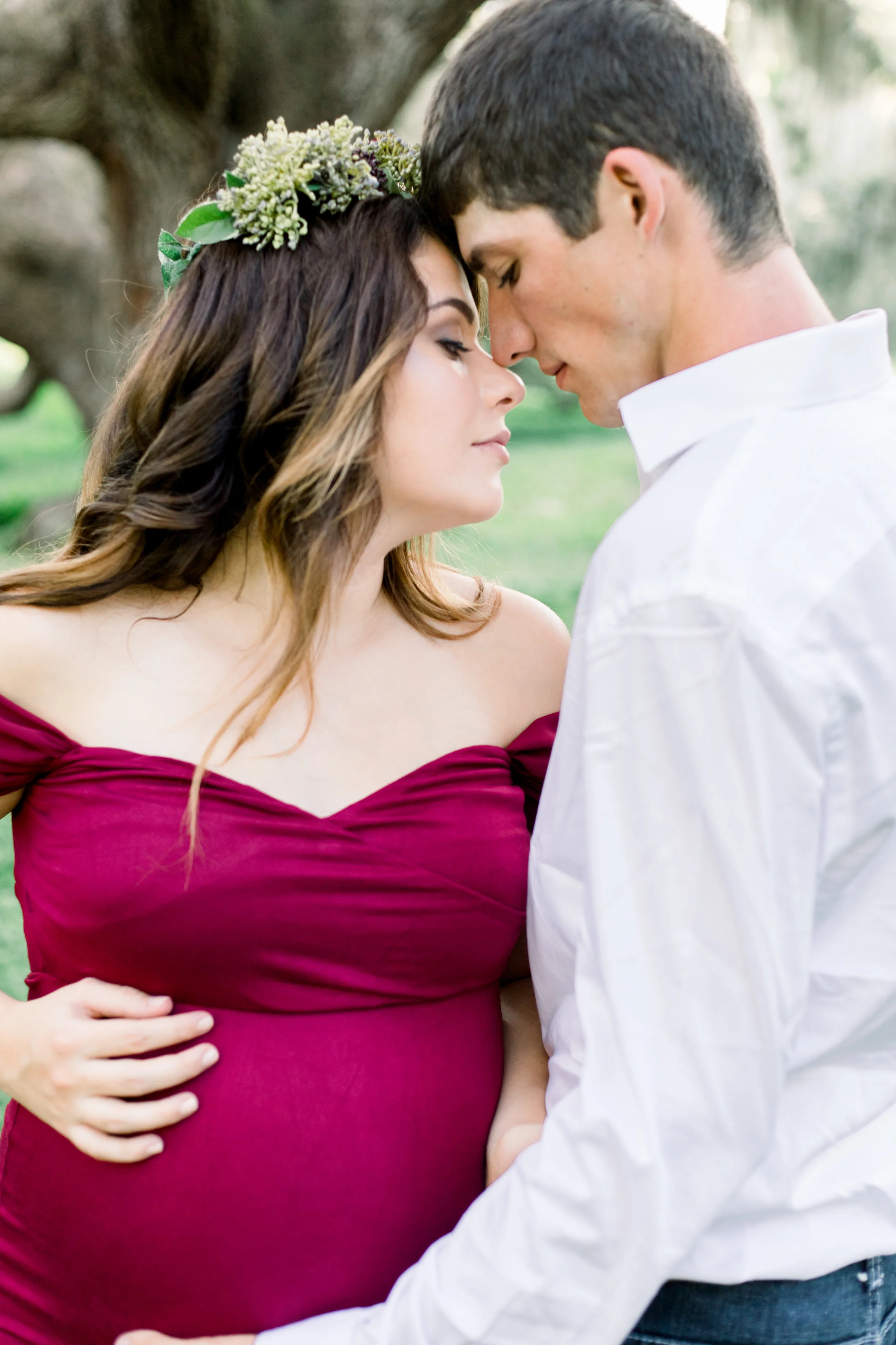 Sweet romantic baby bump moments are the stuff dreams are made of!
