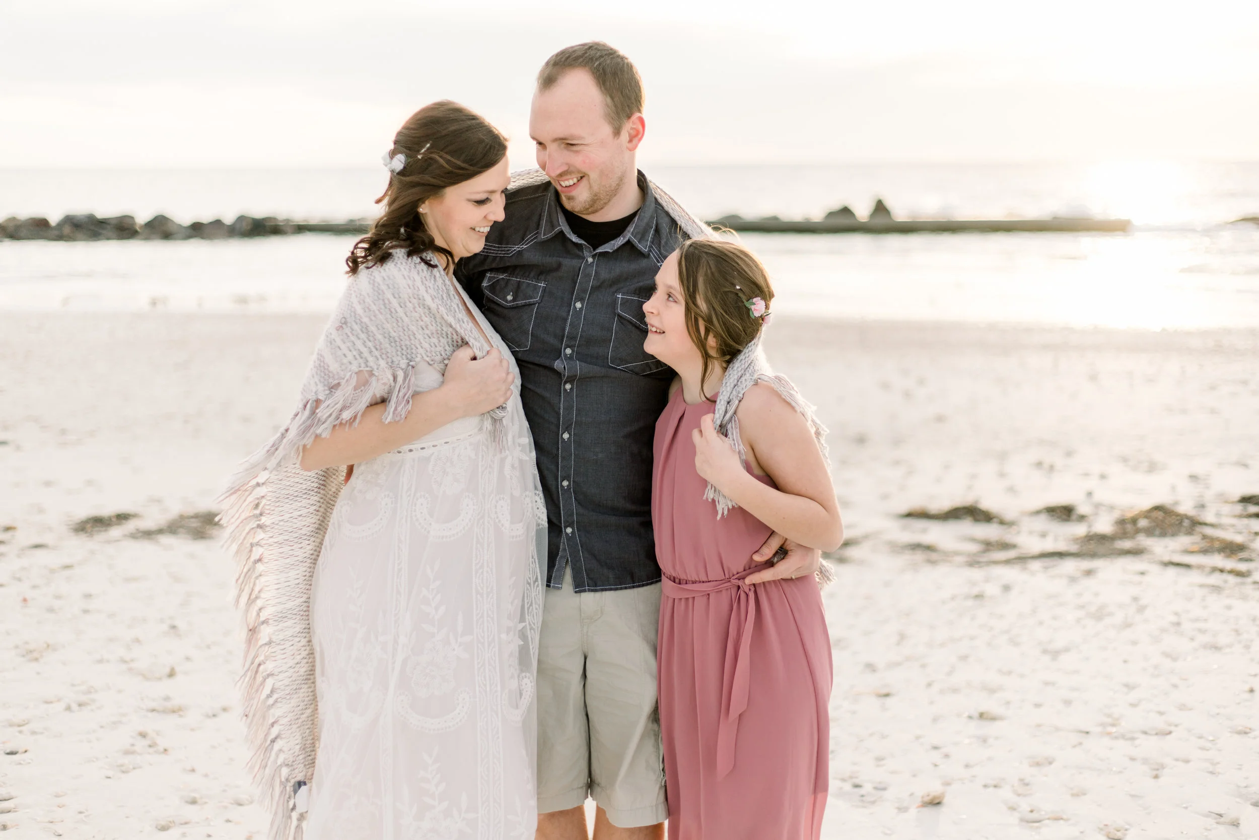 How beautiful is this family expecting their new addition? I love doing Tampa destination photo shoots!