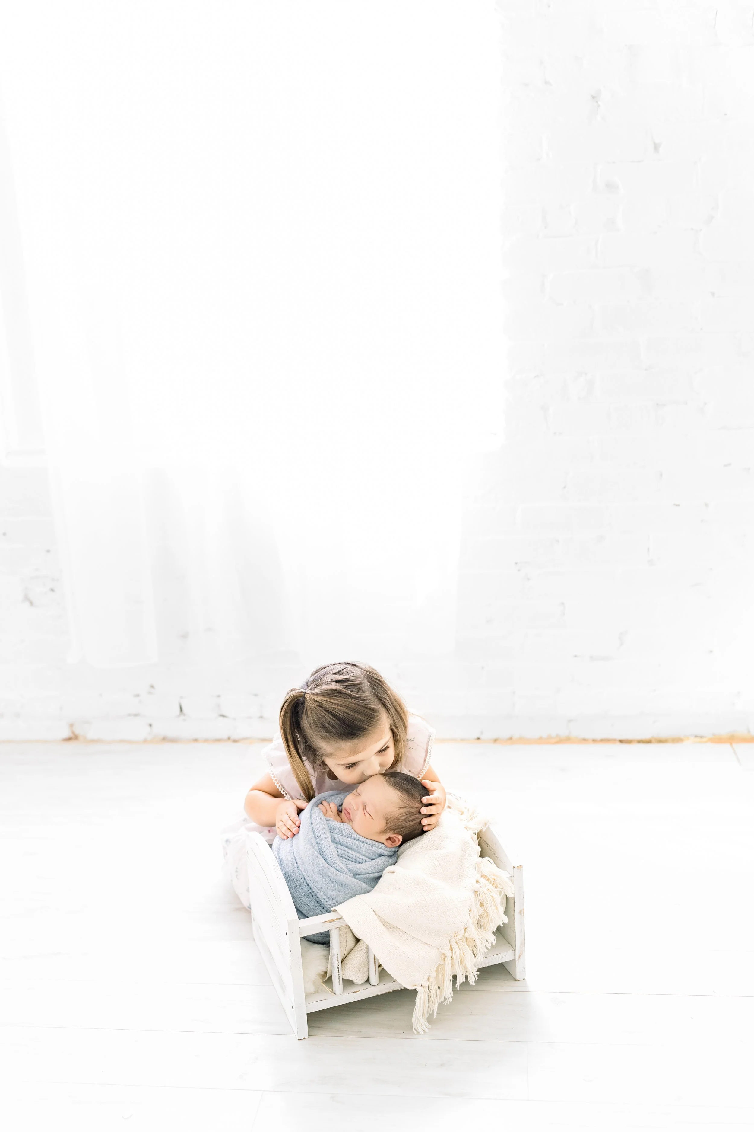 sibling portrait from newborn photography session
