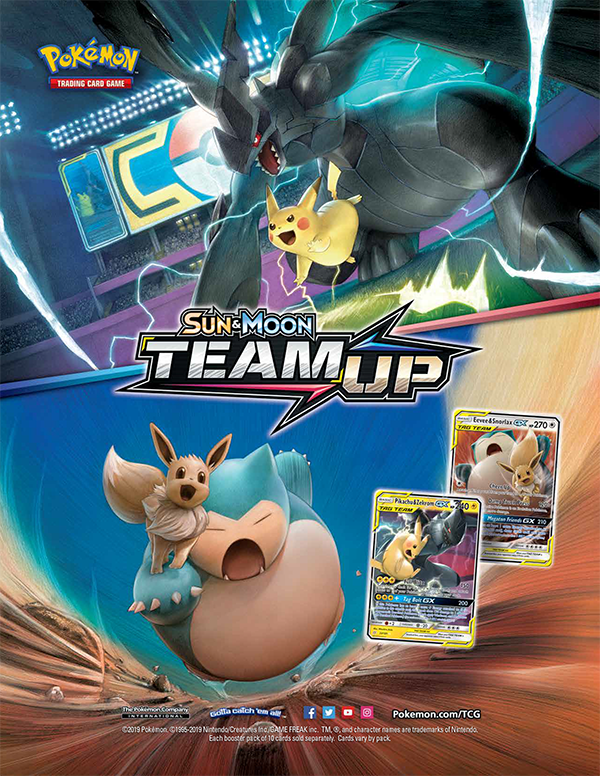 Team Up with this print ad for Pokémon Trading Card Game