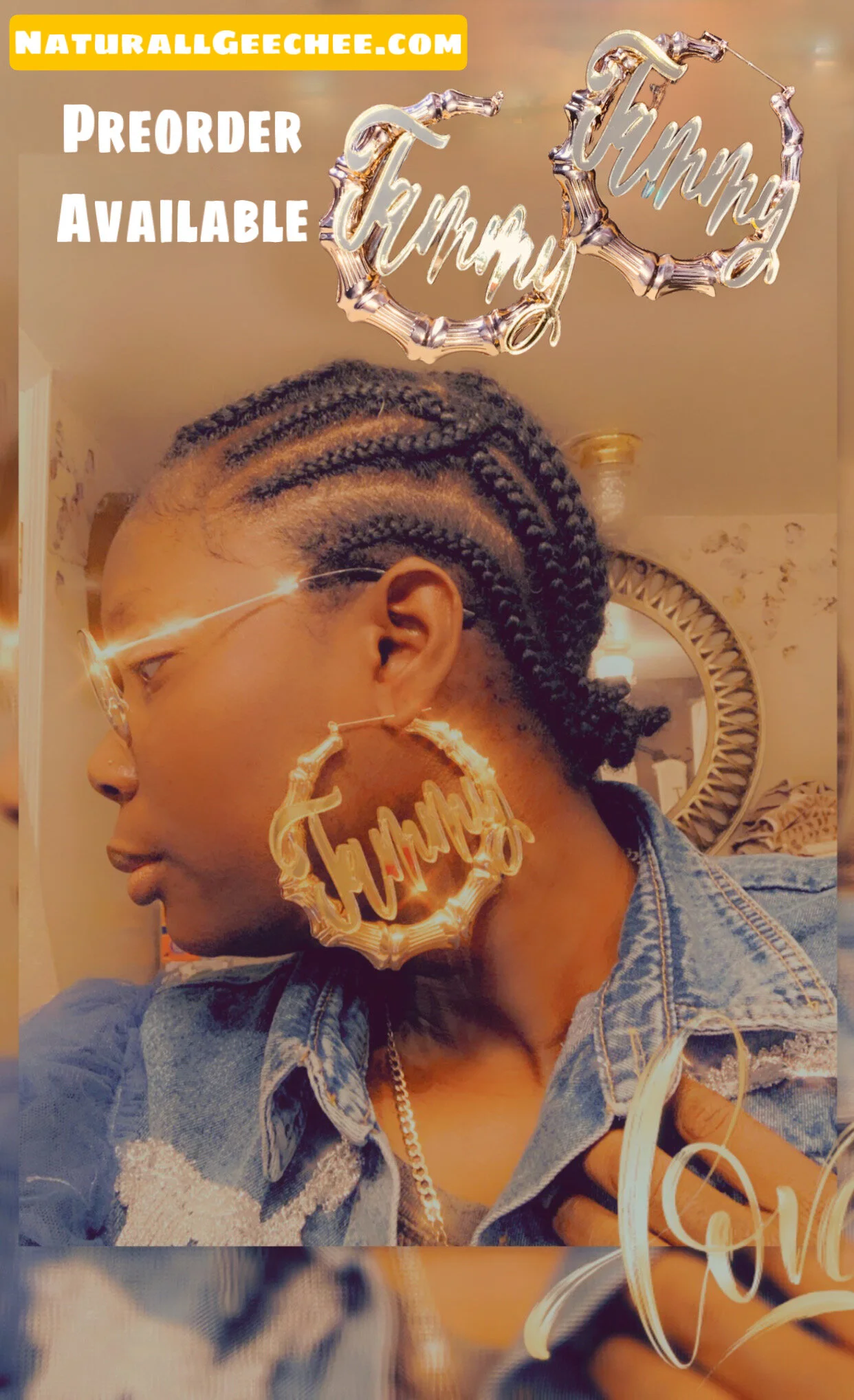 Bamboo earrings 
