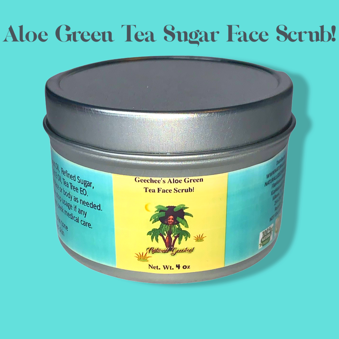 Aloe Green Tea Sugar Face Scrub
