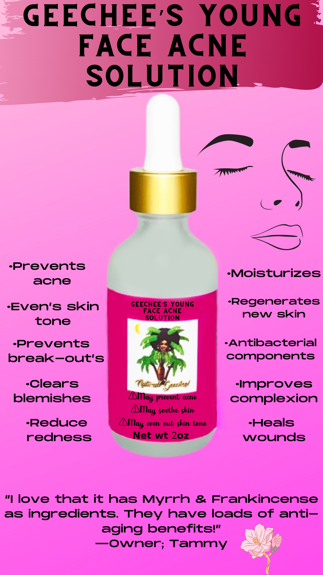 Geechee’s Young Face Acne Solution!