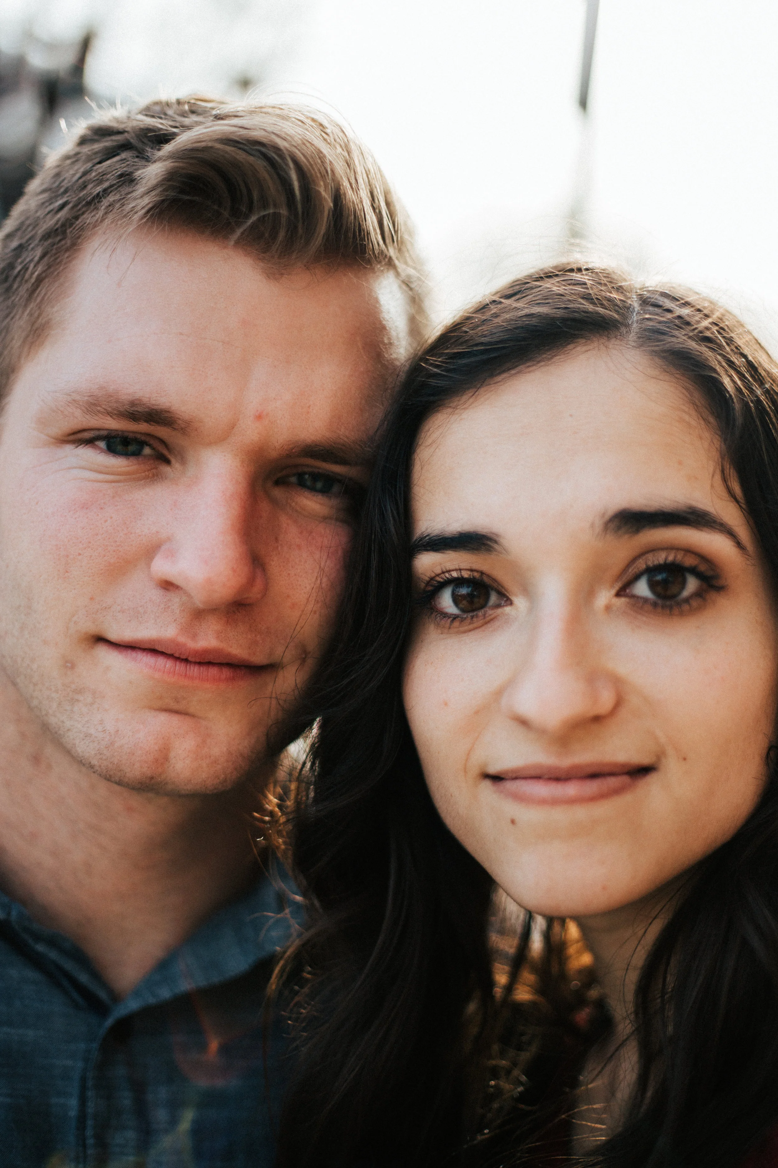 Downtown city couple portraits Utah
