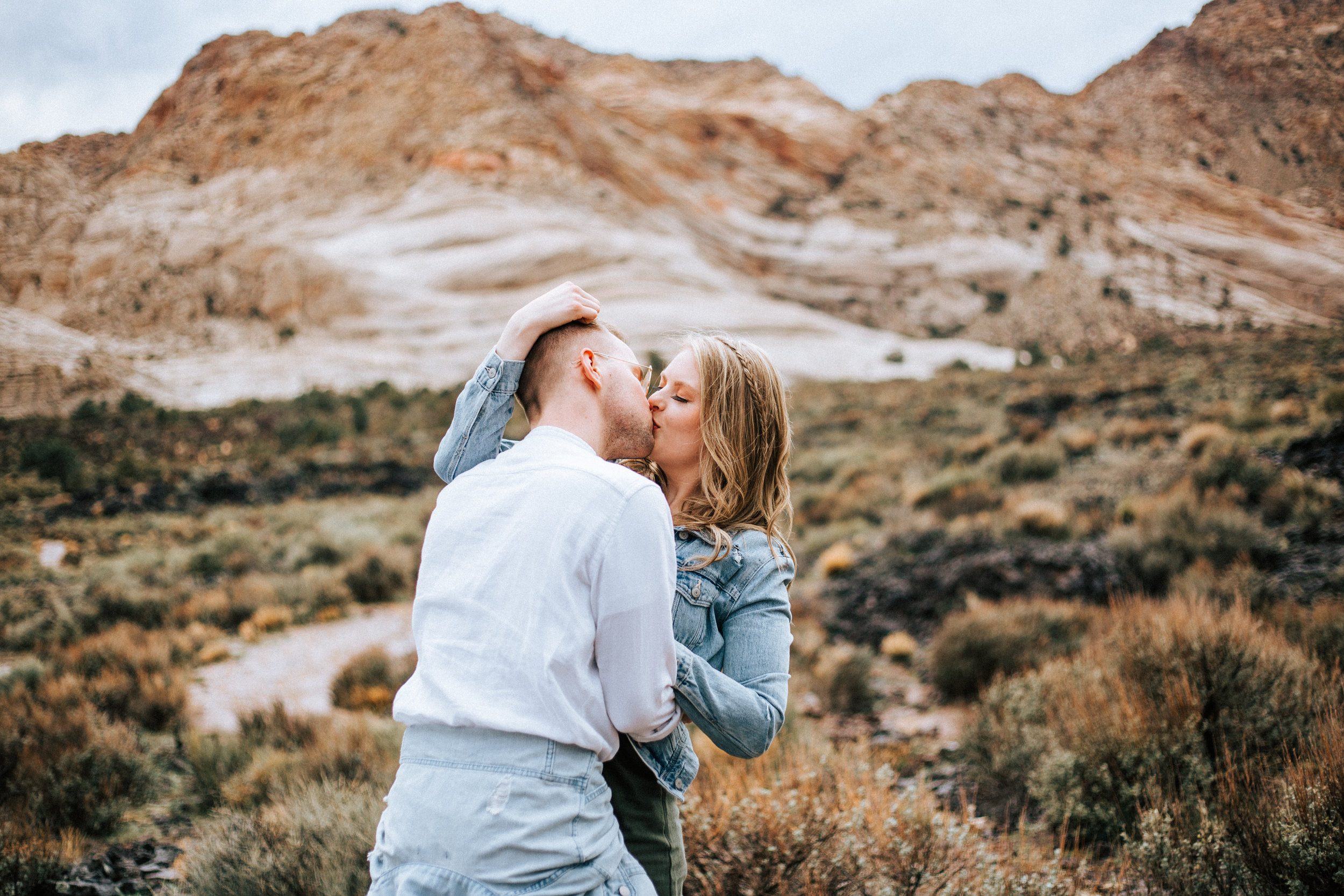 Romantic Snow Canyon St. George Utah Red Rock Engagements