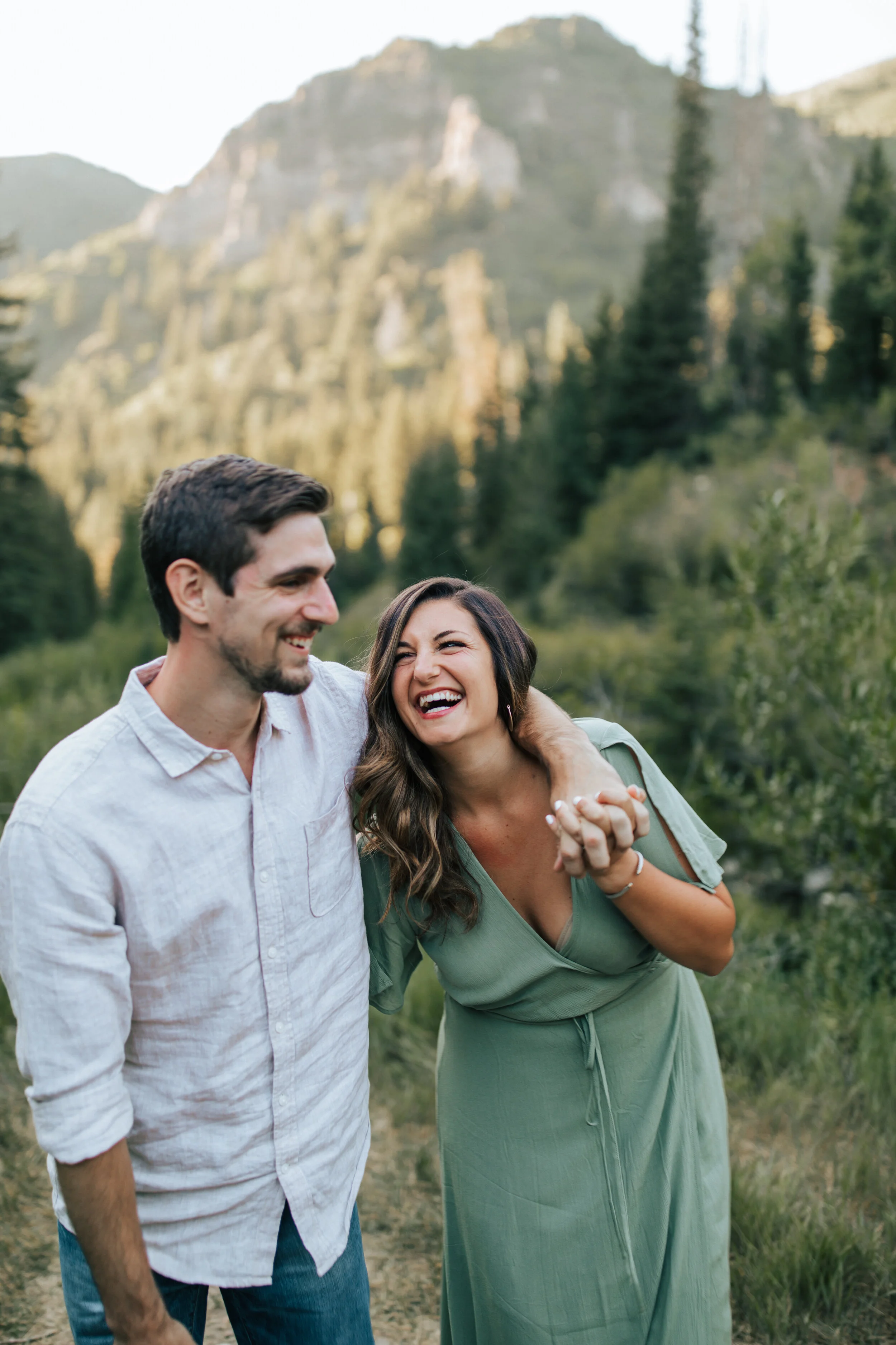 Utah elopement photographer forest elopement forest engagements Oregon engagements Washington engagement shoot PNW engagement photographer couple shoot #oregonphotographer