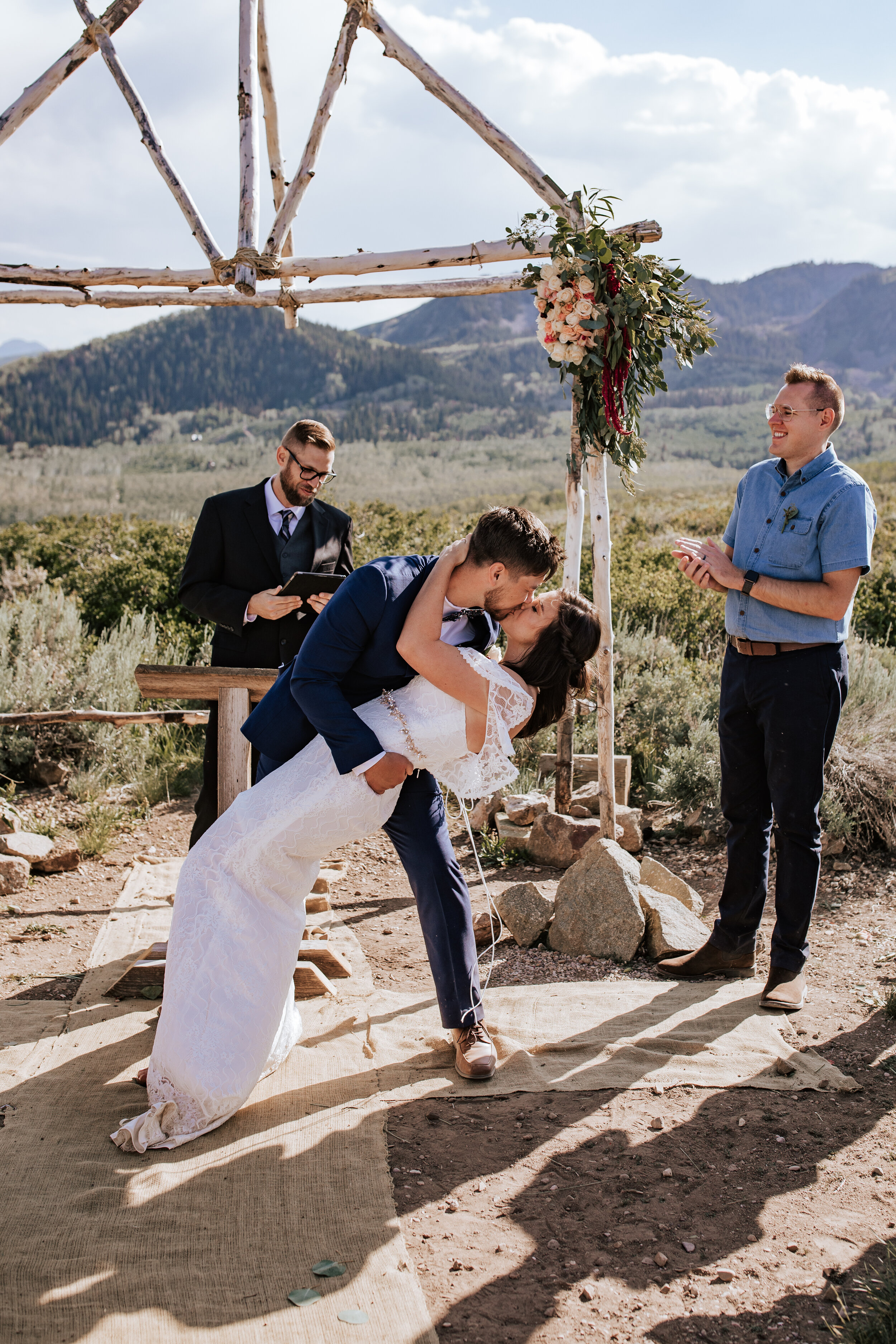 Park City Utah wedding photographer bride and groom first dance Utah elopement photographer mountain wedding #utahphotographer