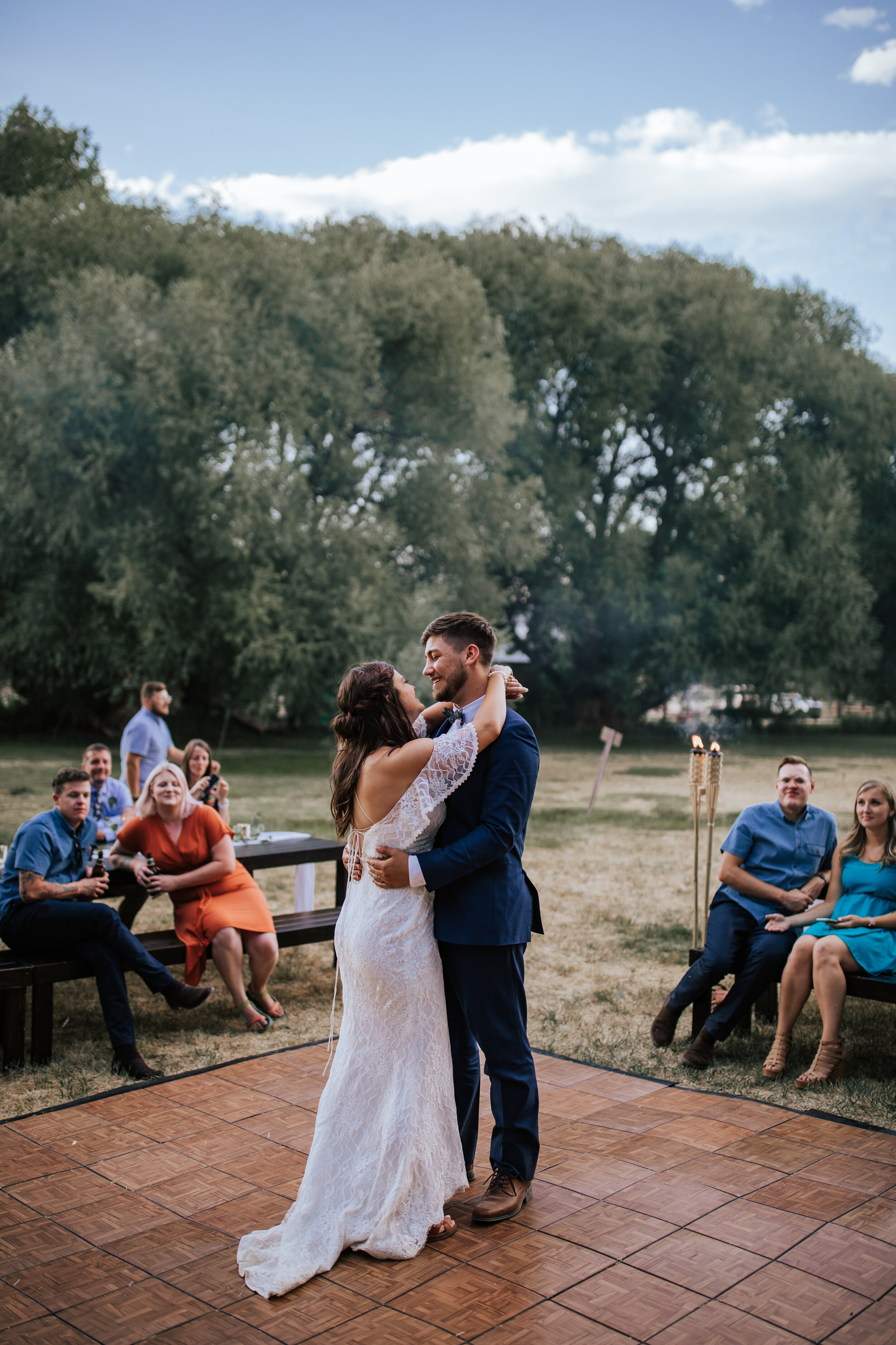 Park City Utah wedding photographer bride and groom first dance Utah elopement photographer mountain wedding #utahphotographer