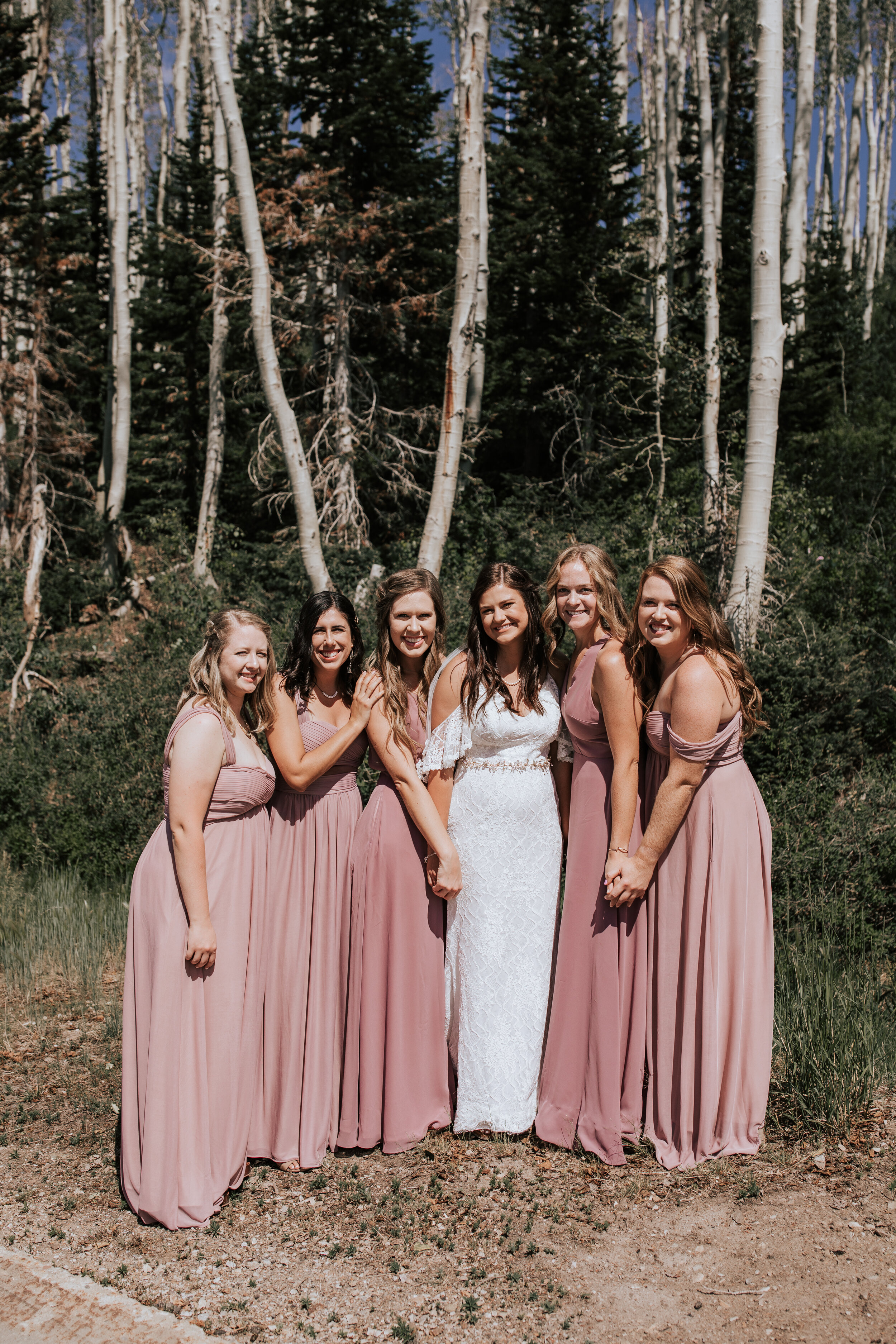 Park City Utah wedding photographer bride and groom first dance Utah elopement photographer mountain wedding #utahphotographer bridesmaids