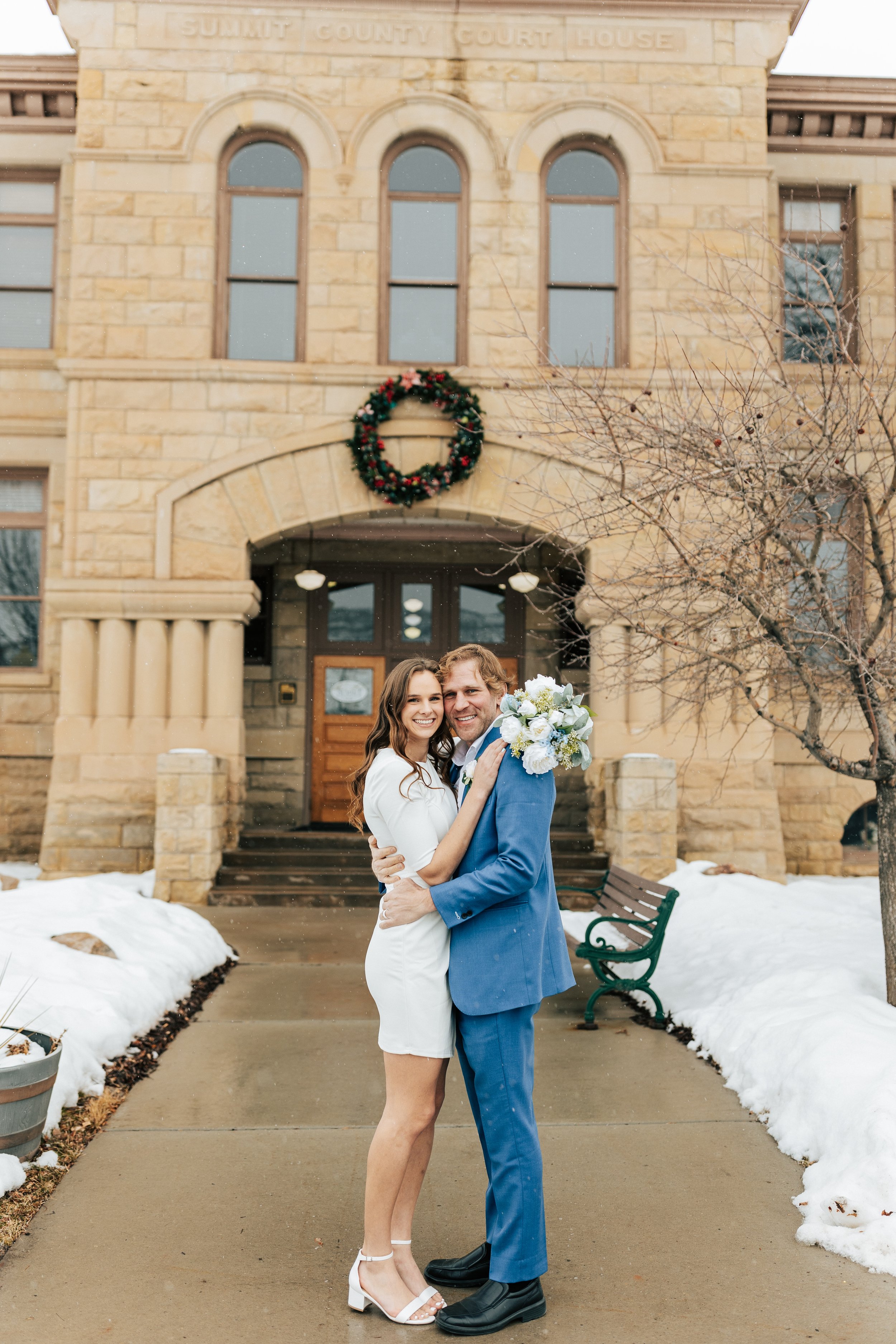  If you plan to elope in park city utah you need to elope at the summit county courthouse in coalville utah near beautiful mountain backdrops perfect for winter wedding photography emily jenkins photo #elopement #parkcityutah #parkcity #parkcityelope