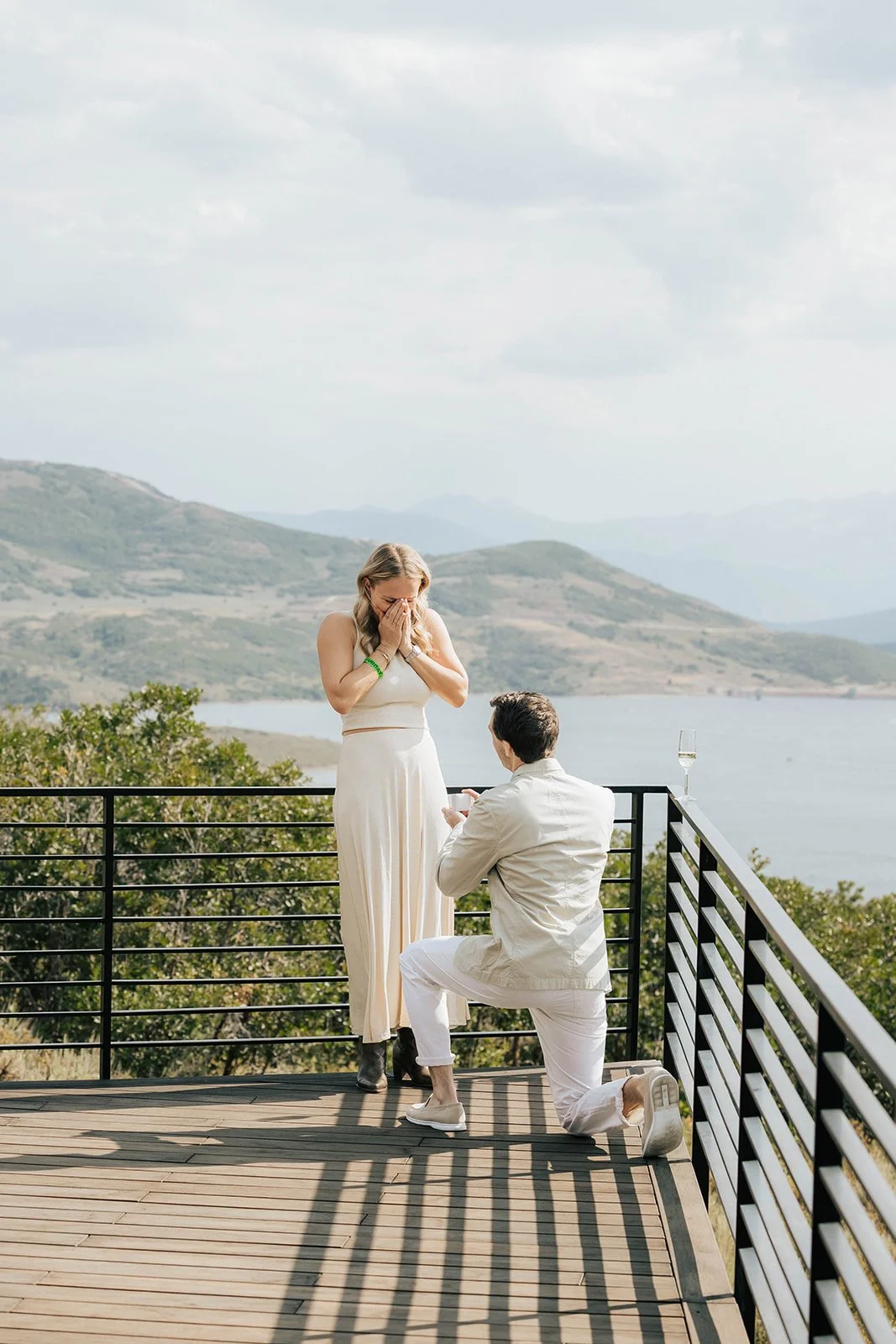 Proposal at Jordanelle Reservoir, Utah