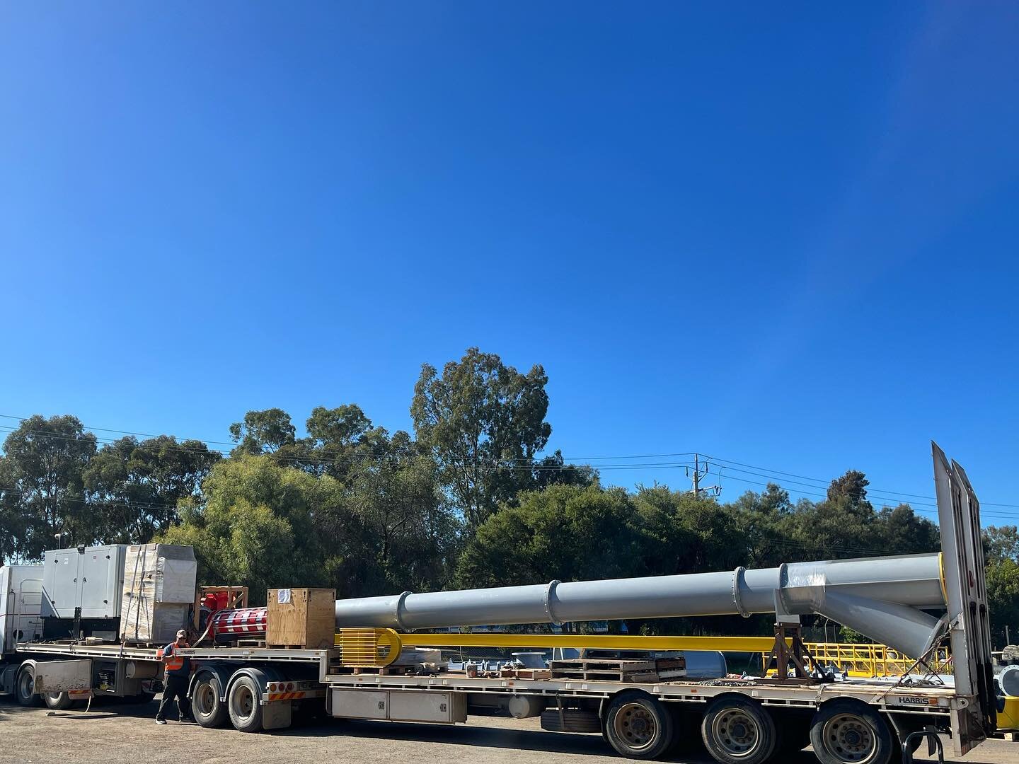 #ornelpumps heading north to #condamine for a new #irrigation installation. #manufacturing #riverina