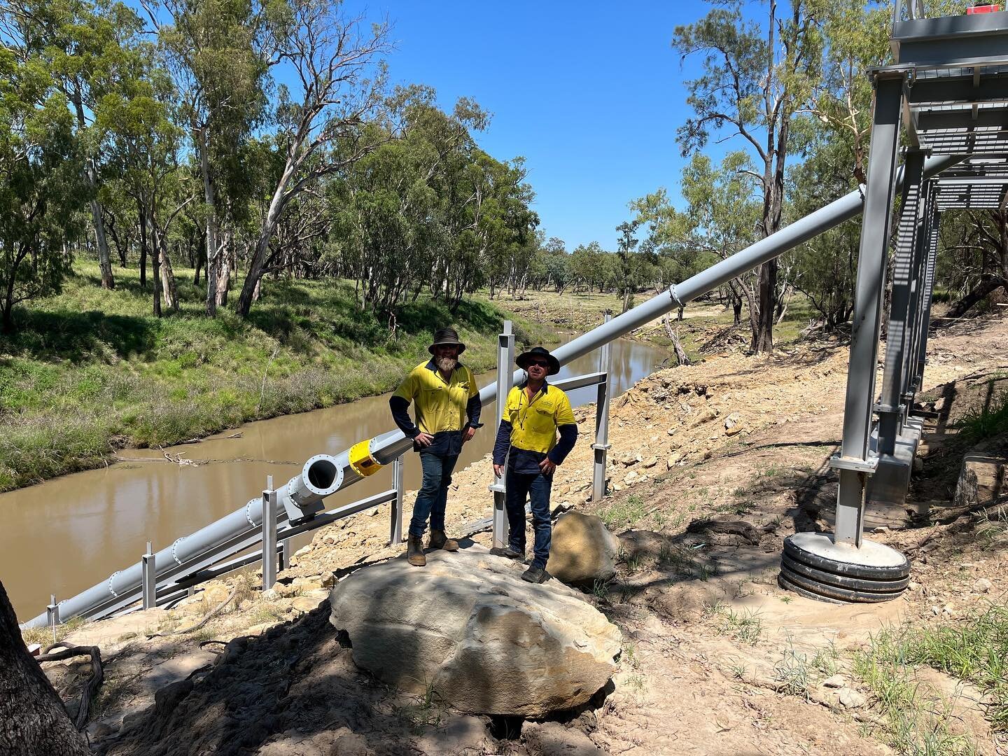 An awesome Ornel axial flow river pump install from the team. Nice work!!! #ornelpumps #agriculture #aussiemanufacturing #engineering