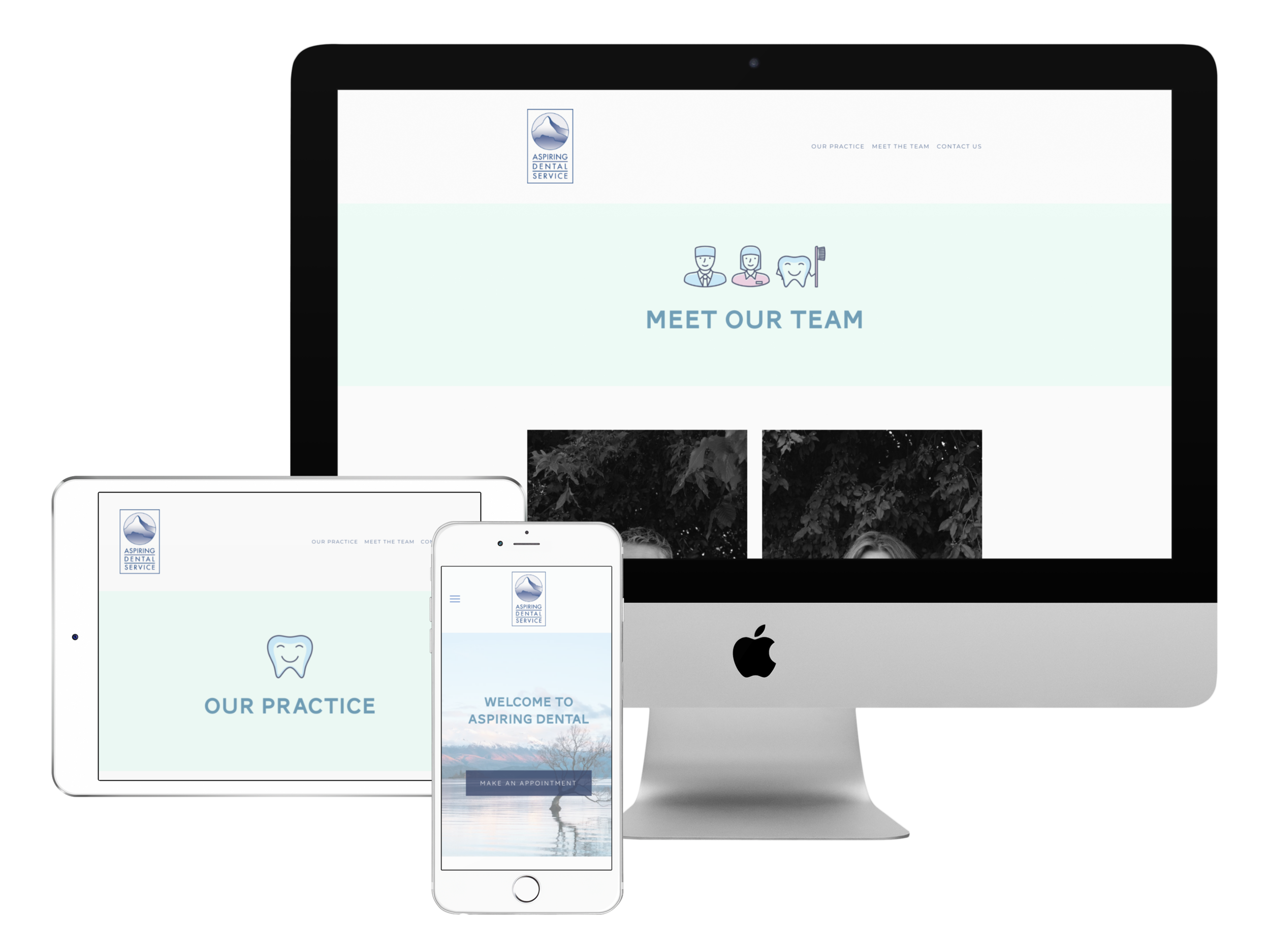 Squarespace website design for Aspiring Dental, Wanaka, NZ