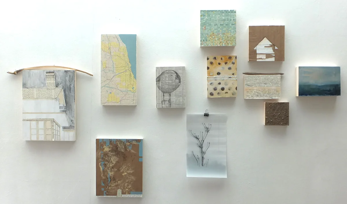 the edge of the house