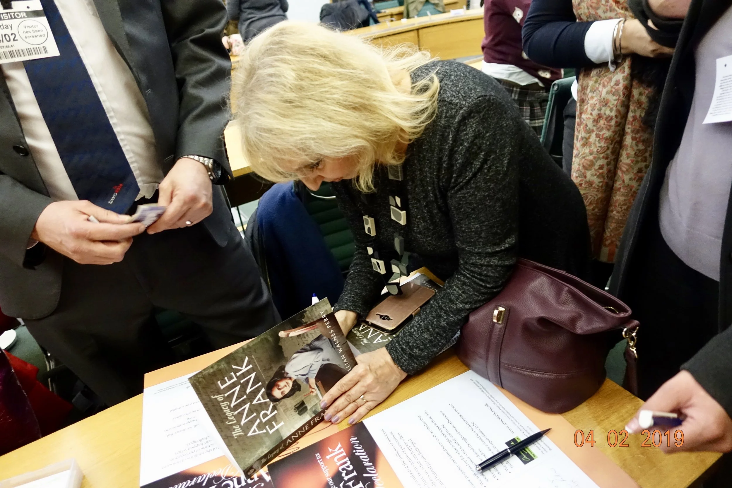 Copy of Copy of Copy of Copy of Copy of Nicholas Zhang Gillian Walnes Perry MBE Founder Anne Frank Trust UK Author Legacy of Anne Frank 20 Anniversary UN United Nations Anne Frank Declaration Kaifeng Jews Matter UK Parliament Westminster