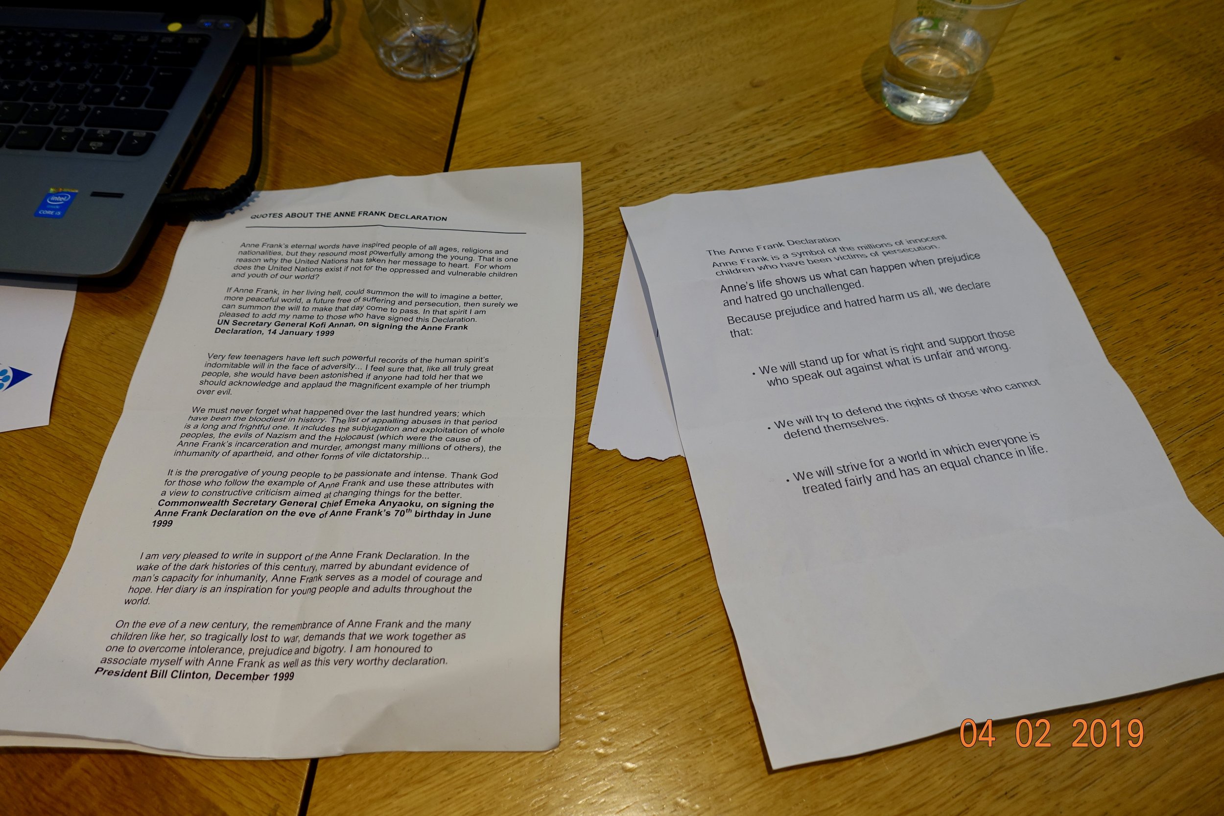 Copy of Copy of Copy of Copy of Copy of 20 Anniversary UN United Nations Anne Frank Declaration Quotes Kaifeng Jews Matter Kaifengjewsmatter UK Parliament Westminster Helen Grant MP