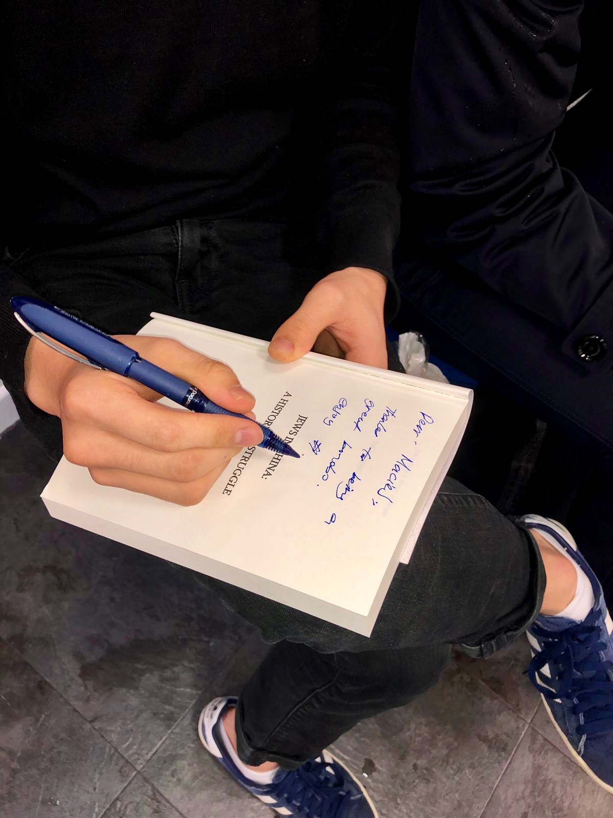 Nicholas Zhang Book Signing Jews in China A History of Struggle Writer Founder Kaifeng Jew Chinese Jew Martina Ingrouille