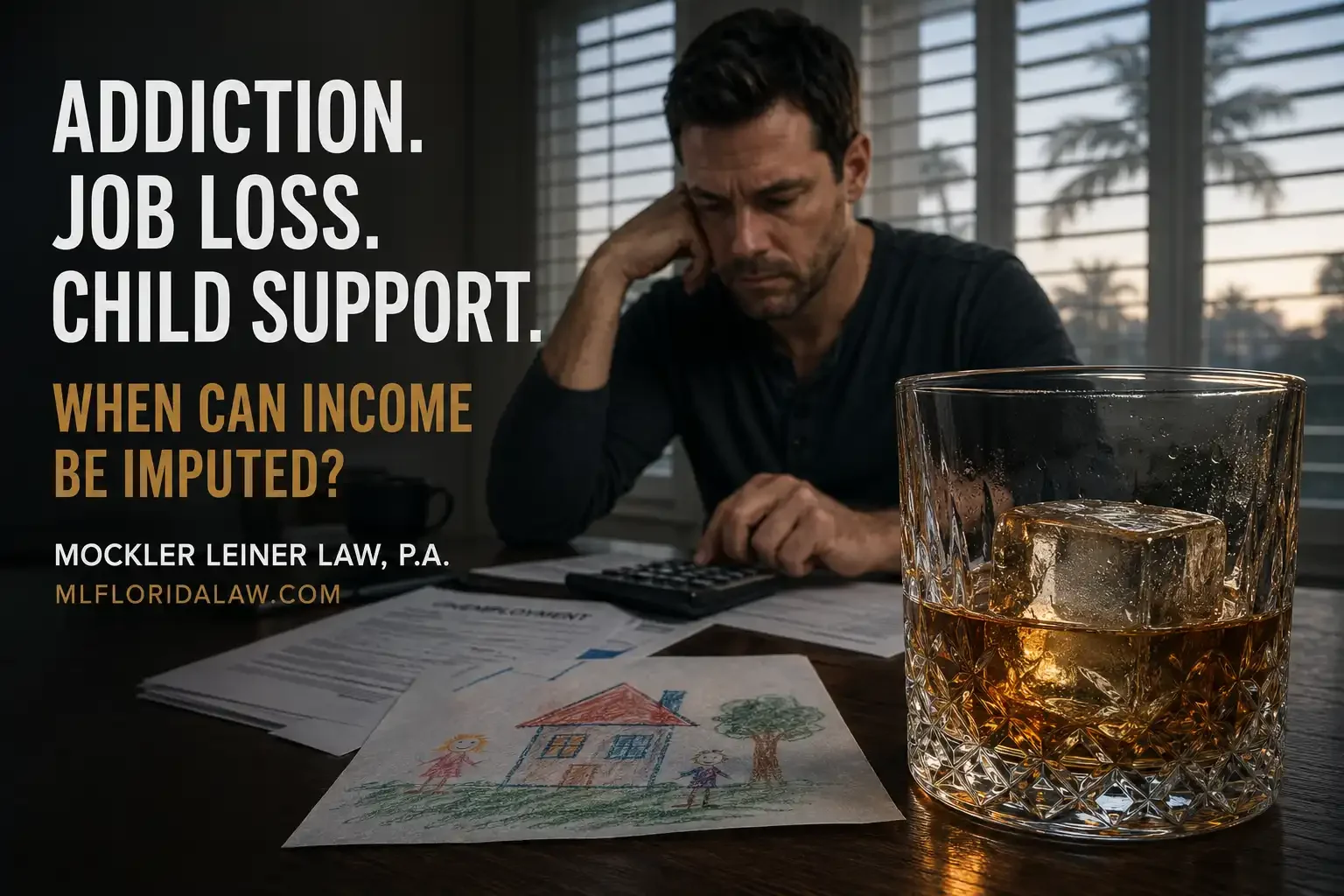 Can Florida Courts Impute Income to an Addict or Alcoholic for Child Support?