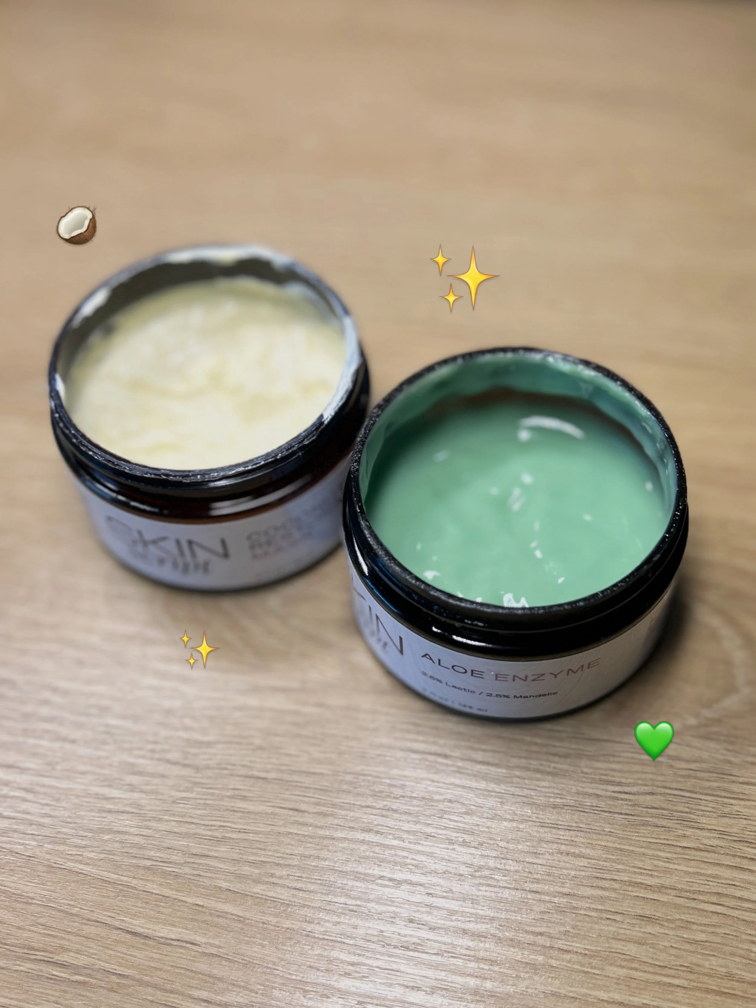 NEW MASKS FOR MY GIRLIES ✨ swipe for more deets 🥰

The ALOE ENZYME 💚 she provides gentle exfoliation with a combo of the two most gentle yet effective acids on the market. Giving you the glow with zero irritation 😘

Did I mention how yummy she sme