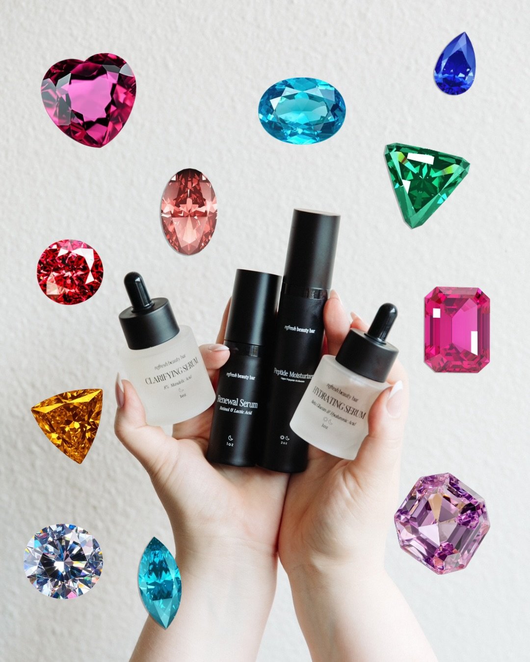 I wanted to join in on the fun but wasn&rsquo;t going to actually use my craft gems for this trend &hellip; I have other plans for them 😂💎✨💖

Happy Friday 🥰😘

#tacomaesthetician #tacomaskincare #tacomafacial