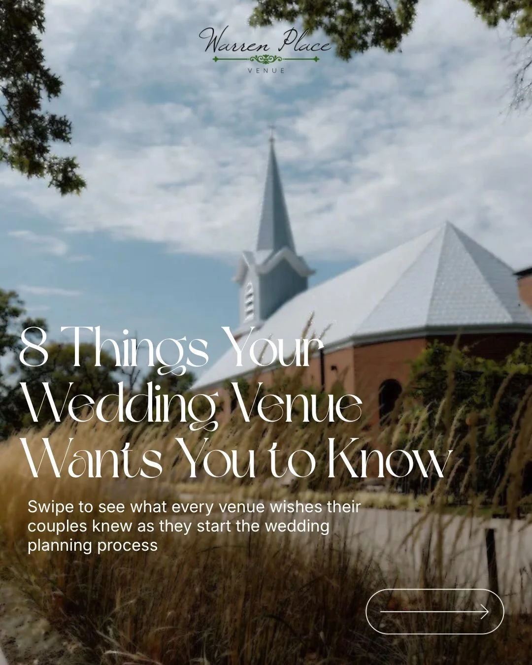 Consider this your venue insider guide ✨ 8 things we want every couple to know!