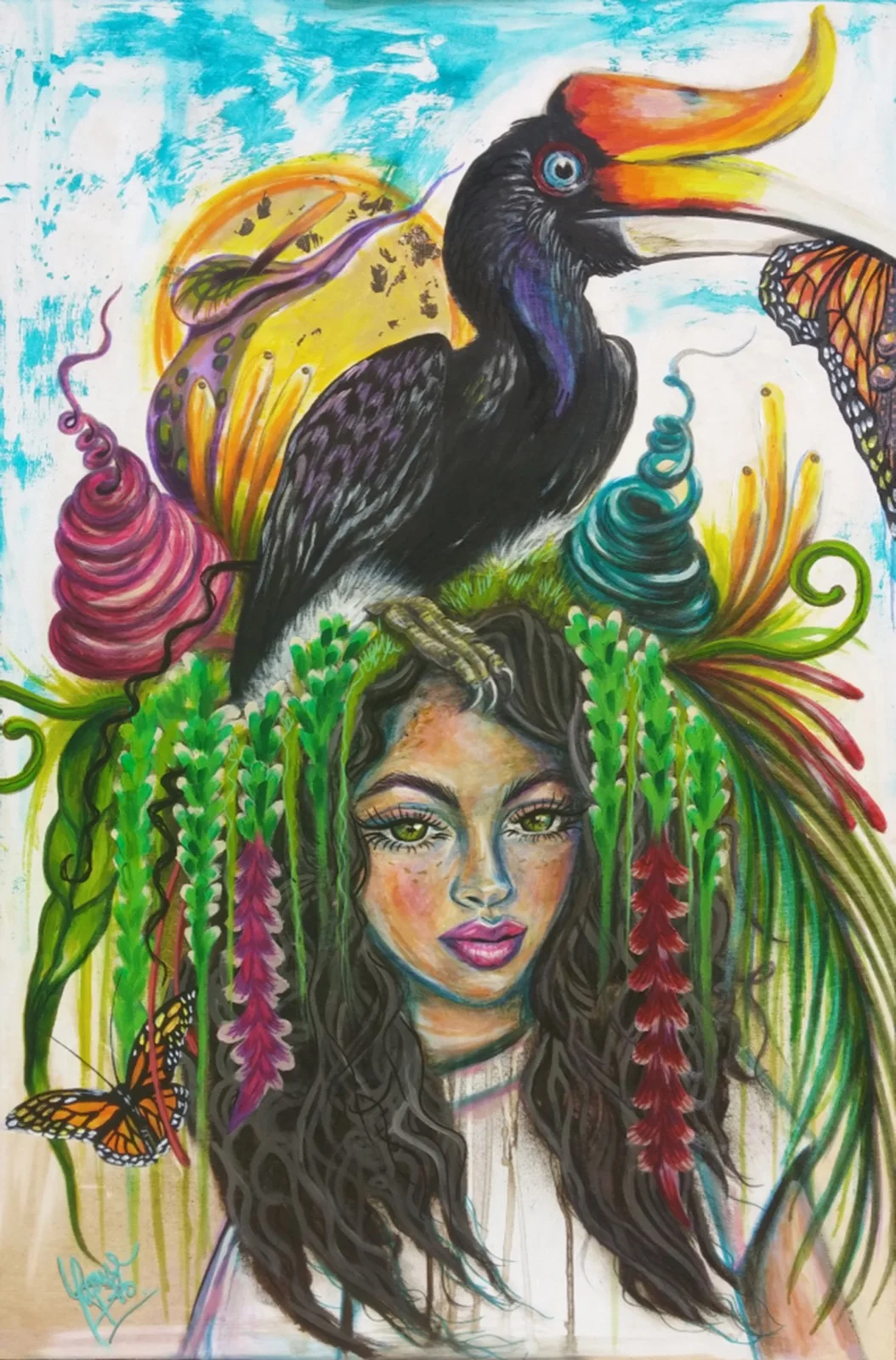 Aurora's Nest Original Painting