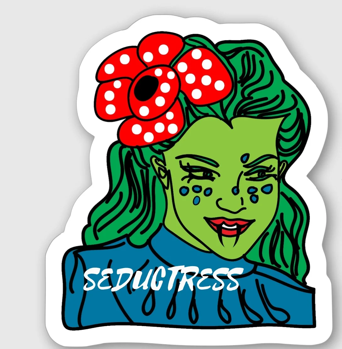 "Seductress" Vinyl Stickers