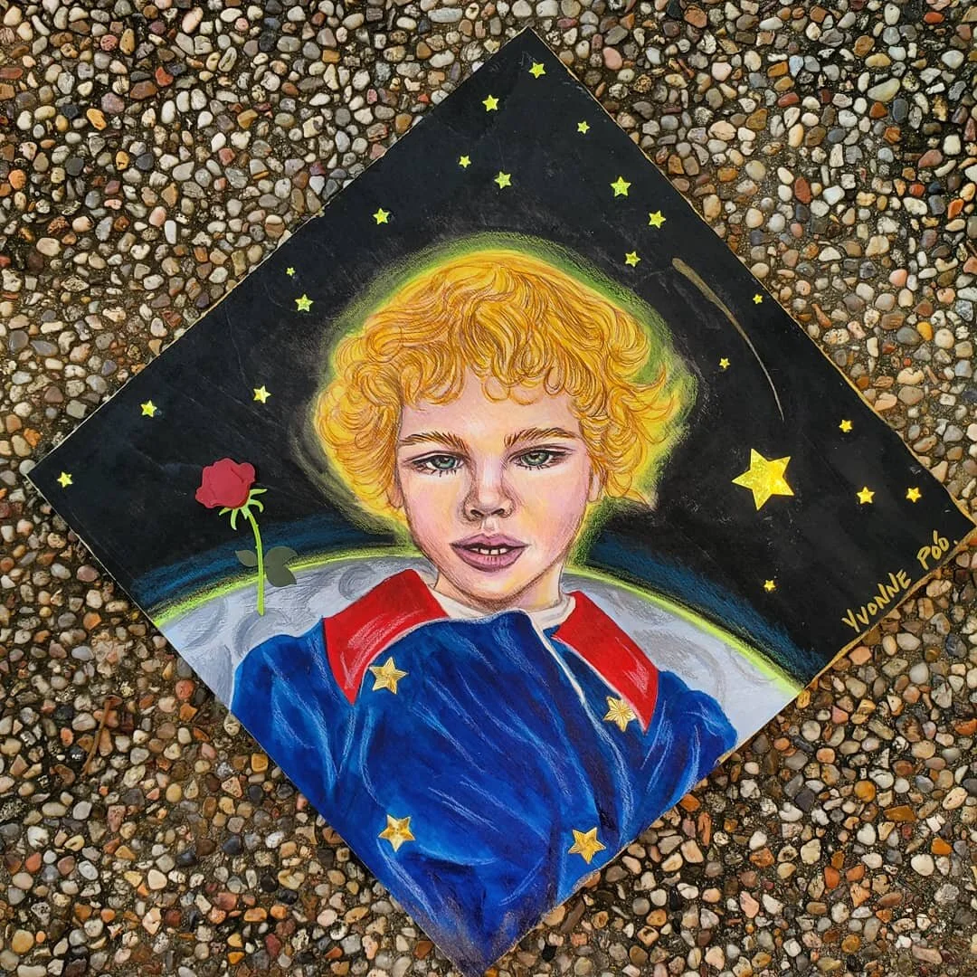 THE LITTLE PRINCE Acrylics & Colored Pencils