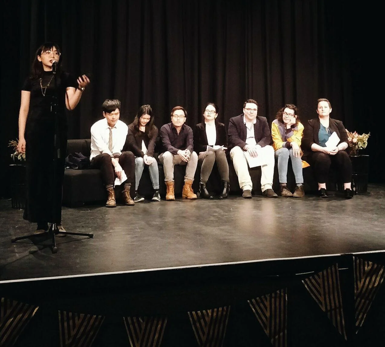 Also finally got a photo of myself doing a reading looking fairly badass.