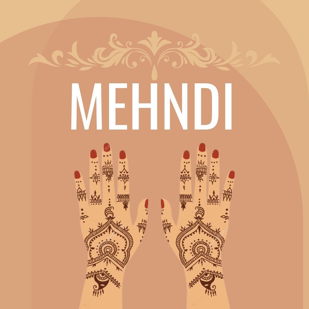 YOUR MUSLIM WEDDING: 

What is Mehndi?

Mehndi is an Indian wedding tradition, otherwise known as henna. It is the art of body painting with henna plants. The ceremony is held the night before the wedding with the bride and her closest female friends