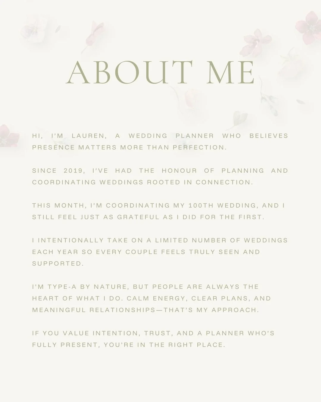 Wow, so many new followers&mdash;thank you! I&rsquo;m so excited to share everything I&rsquo;ll be creating with my couples this year 🤍