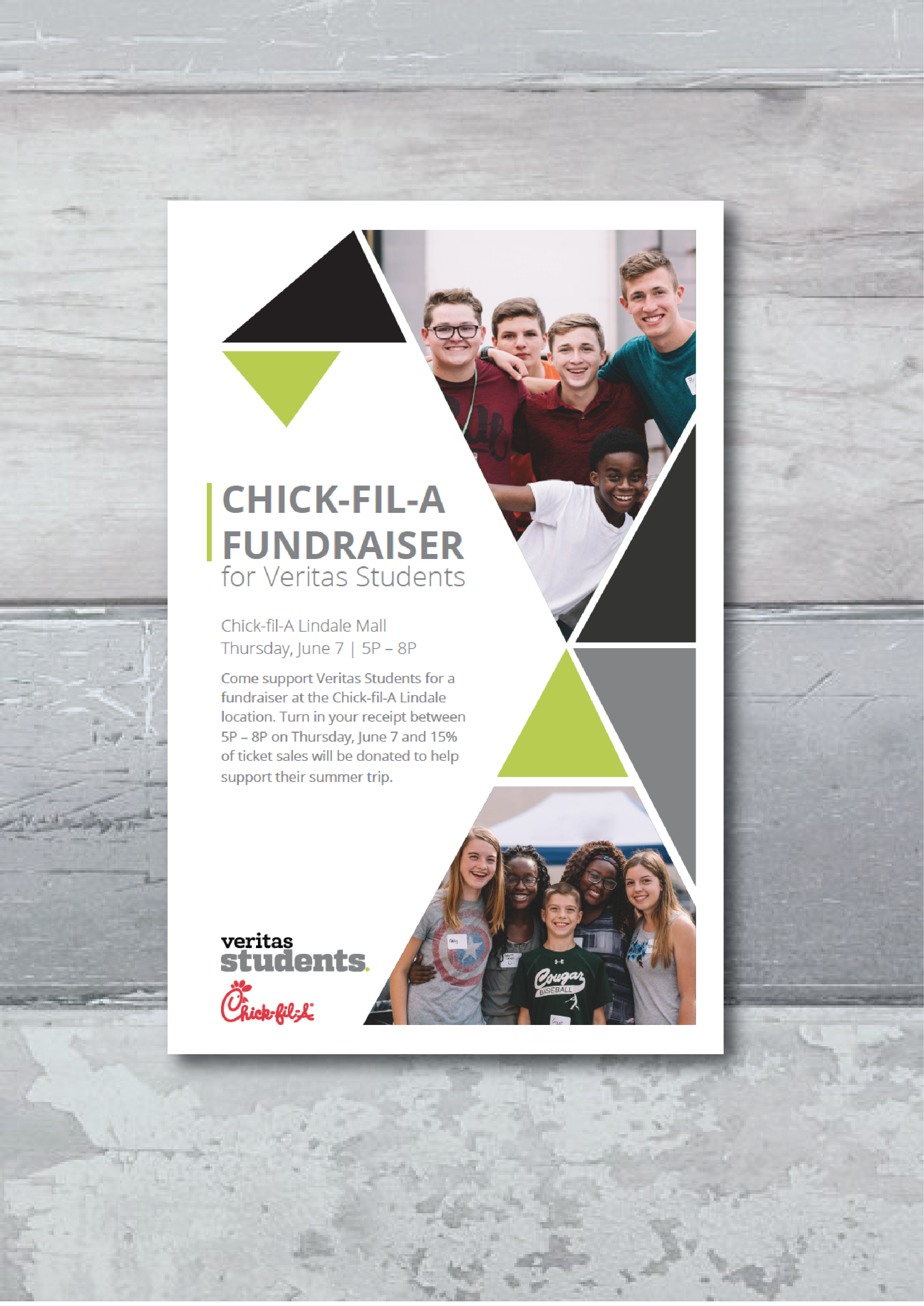 Fundraising Handout For Veritas Students