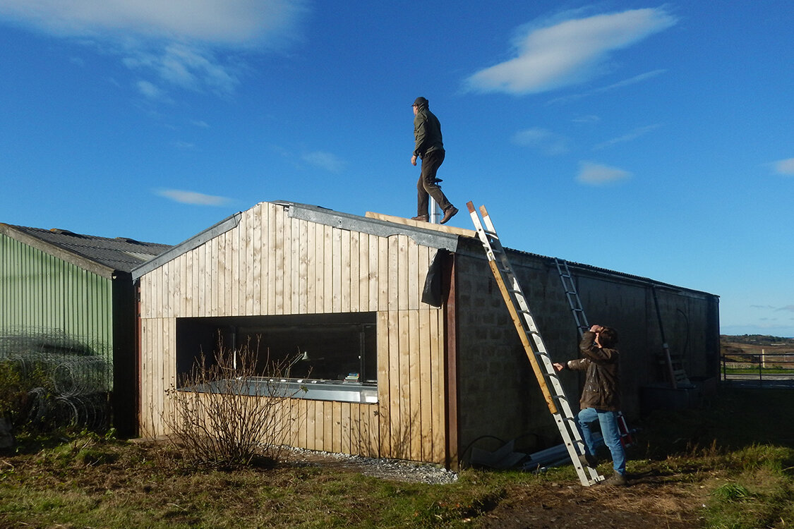  Andre Dekker on the roof of the studio 