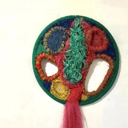 Marta Santos Dreamcatcher Fer, crin végétal, cordes, filet de pêche