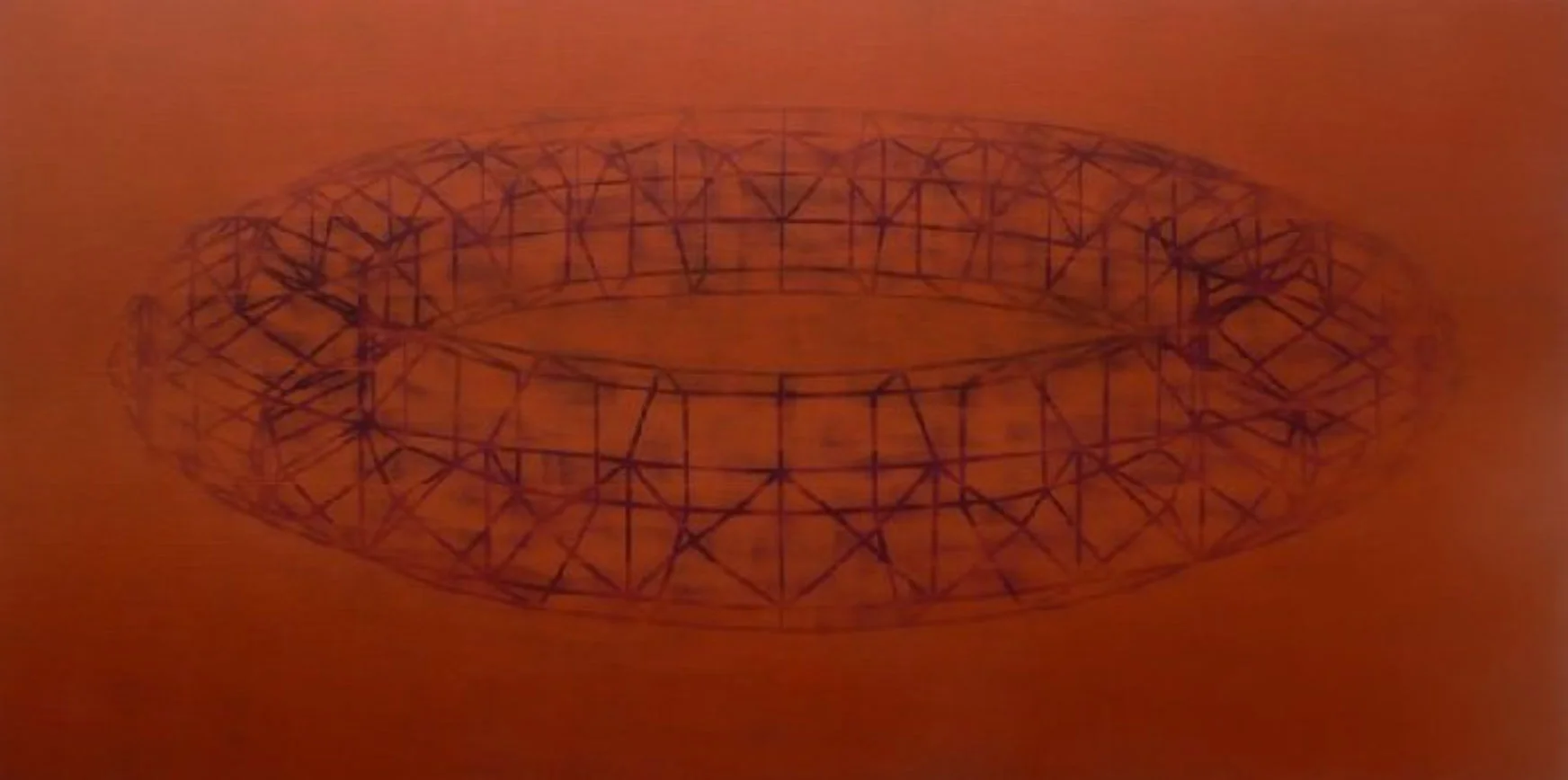 HOMMAGE AAN PAOLO UCCELLO 1992 100x200 cm