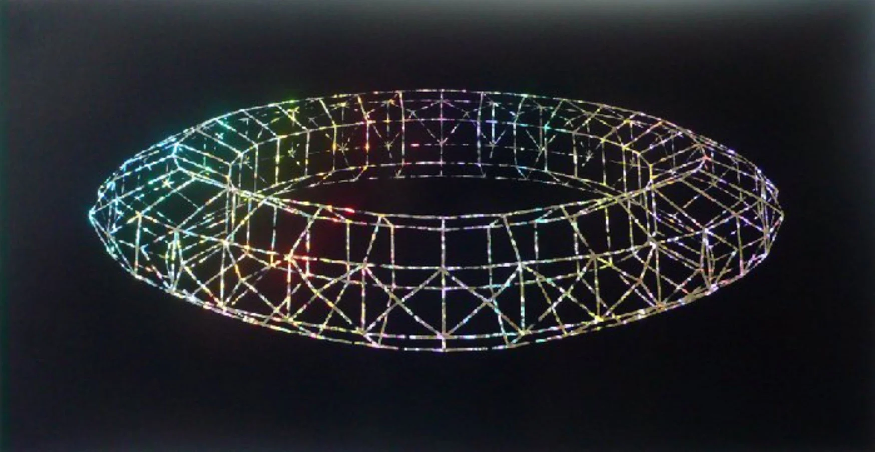 HOMMAGE AAN PAOLO UCCELLO 1995 89,6x46,8 cm zeefdruk op holoprism papier