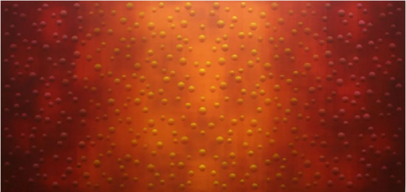 BEYOND GRAVITY MF/PHG LXXXI 2008 - 2009 acrylic on canvas 140x300 cm