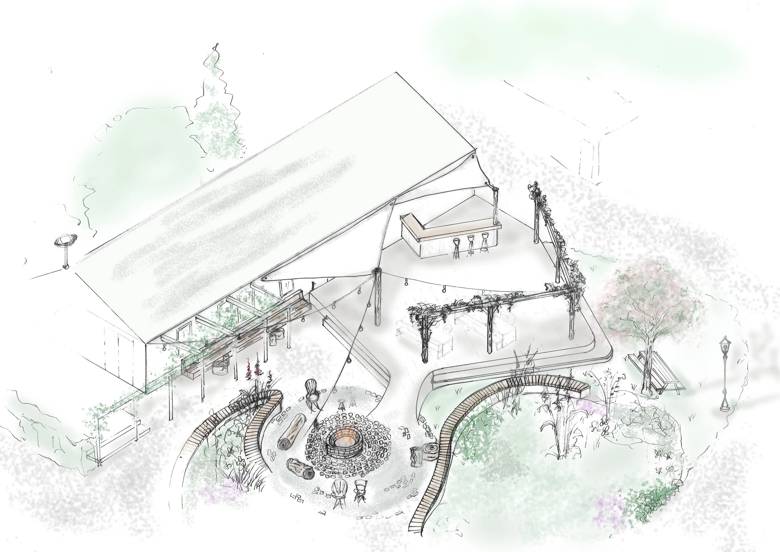  sketch for Tuinpark Tuinwijck Amsterdam 