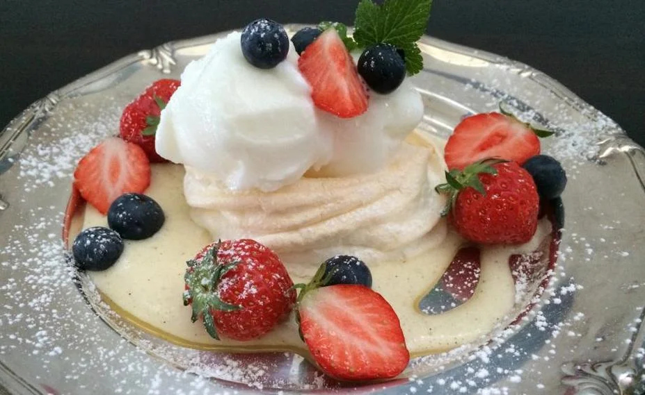 Italiensk citronglass med maräng