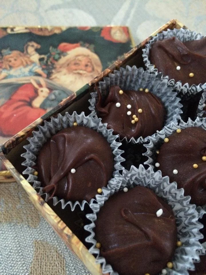 Chokladfudge med mandel och flingsalt