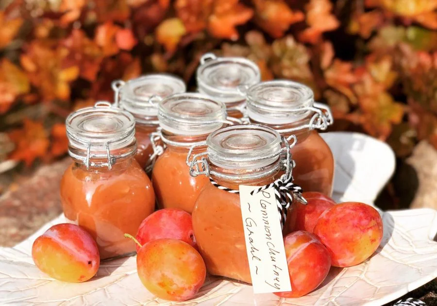 Egengjord plommonchutney