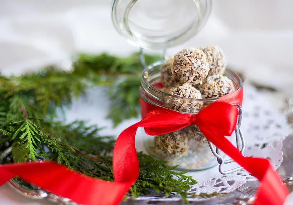 Underbart goda Amarulatryfflar med rostad kokos