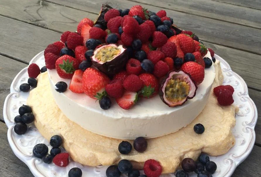 En ljuvlig sommartårta