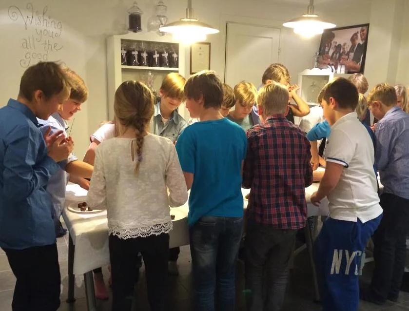 Födelsedagskalas med chokladtema