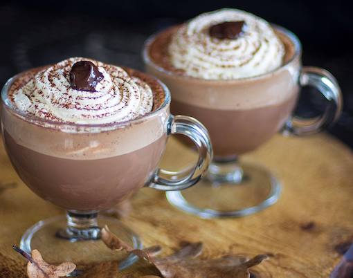 Varm choklad med smak av semla 