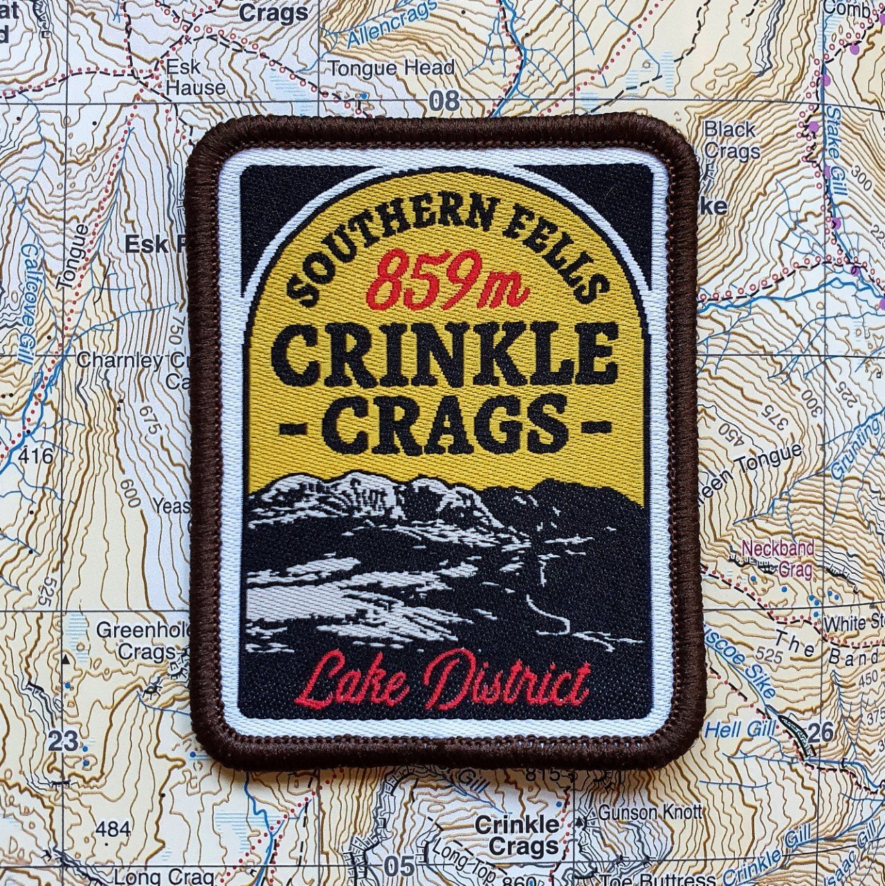Crinkle Crags (Lake District National Park) Woven Patch