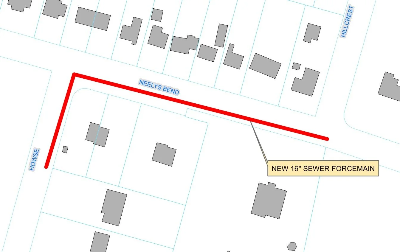 Force Main Repair on Neelys Bend Road